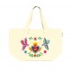 Large tote bag with closure - Canta la vida (Corazón)