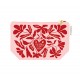 Trousse cosmétique en coton GM rose - Le bonheur se partage