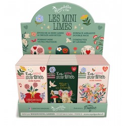 Présentoir 24 boites de 12 limes à ongles - Les sub'limes