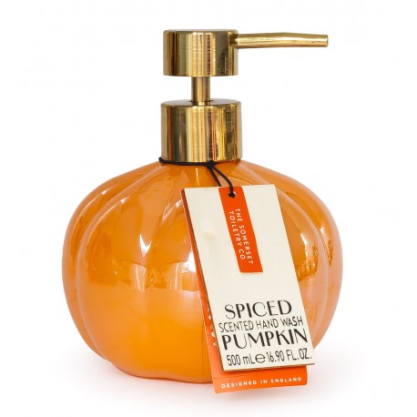 Savon liquide flacon verre 500ml en forme de citrouille - Spiced Pump