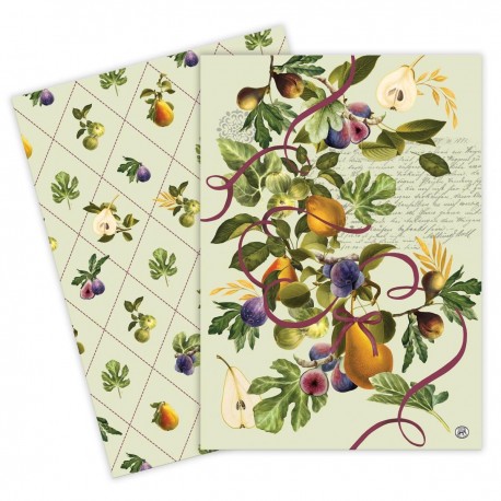 Set de 2 torchons assortis 100% coton - Fig & Pear