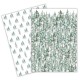 Set de 2 torchons assortis 100% coton - Evergreen