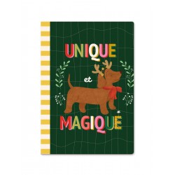 Carnet A5 broché (48 p.) - Un Noël qui a du chien (unique et magique)