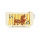 Trousse rectangulaire en coton PM beige - Un Noël qui a du chien