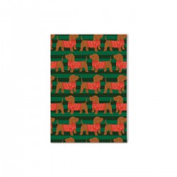 A6 notebook - Un Noël qui a du chien (Teckel)