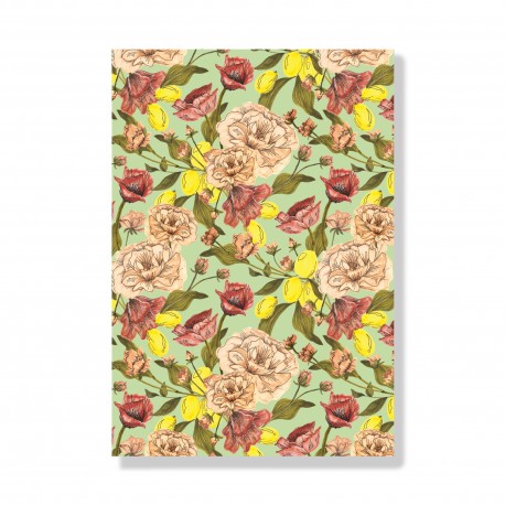 Carnet de notes A6 (dots)  - Floral D