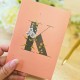Carnet de notes A6 (dots) - Monogramme Floral K