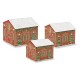 Lot de 6 boîtes maison gigognes de Noël - Tree & Heartland house