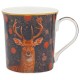 Mug in porcelain - William Morris Wild life (stag)