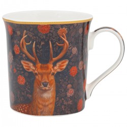Mug in porcelain - William Morris Wild life (stag)