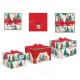 Set boîtes 3 carrées 4 rectangulaires ruban Noël - Nutcracker Dreams