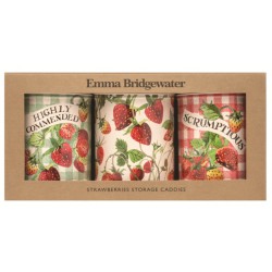 Set 3 boîtes rondes hautes 'Emma Bridgewater Strawberries'