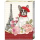 Pocket carnet de notes 'Chien & Tour Eiffel'