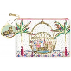 COSMETIC BAG - UPTOWN PETS TABBY BUNGALOW