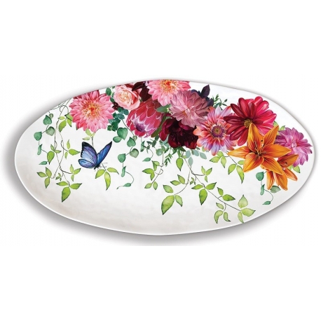 Oval Platter - Sweet Floral Melody