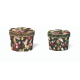 Set de 2 boîtes cannelures gigognes - Rose Fresco