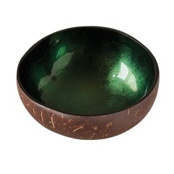 Bol decoratif noix de coco diam 13-15 cm Shiny F. Green - Chic Mic