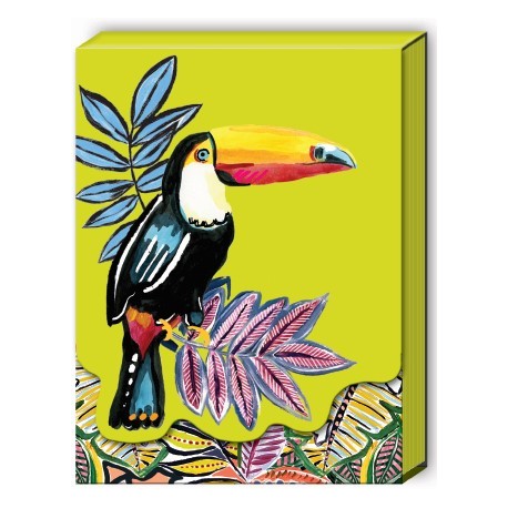 Pocket notepad - Lime Toucan