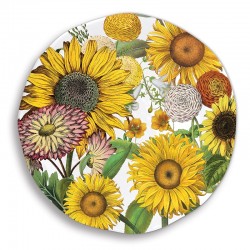 Large round platter - Sunflower
