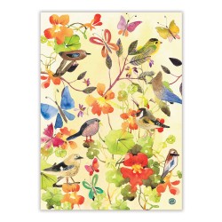 Kitchen towel - Birds & Butterflies