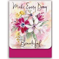 Pocket carnet de notes aimanté - Floral Vase