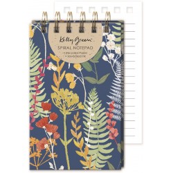 Spiral bound notepad (multi botany) - Blue Botanicals