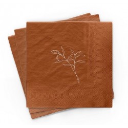 Bamboo Napkin 33x33 cm Abstract Leaves - Chic Mic