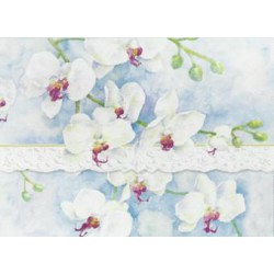 Pochette Correspondance 'White Orchids'