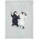 Torchon en coton biologique 50x70 cm Winter Dance - Chic Mic