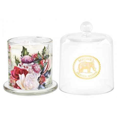 Cloche Candle - Winter Bouquet