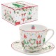 Coffret déjeuner 400 ml en porcelaine - Ready for Christmas