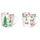 Coffret 2 mugs 350 ml en porcelaine - Ready for Christmas 