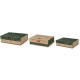 Set de 3 boîtes rectangulaires gigognes GM  Noel - Kraft W. Botanical