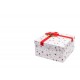 Square ribbon box set 3  - Red Mistletoes