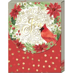Christmas pocket notepad - Joy Cardinal