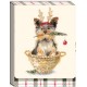 Christmas pocket notepad - Yorkie