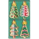 Boxed gift tag s16 - Gold Trees