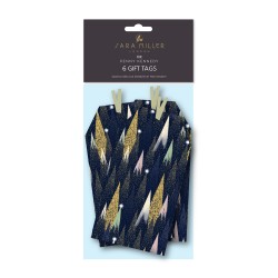 gift tag set 6 - Sara Miller London (Forested Pines)