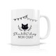 Mug ceramic 350ml - J'habite chez mon chat