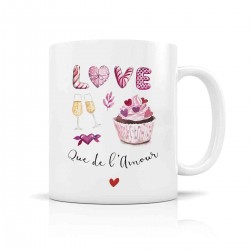 Mug céramique 350ml - Love que de l'amour