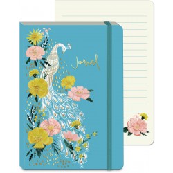 Soft cover bungee journal (blue garden) - Spring Garden