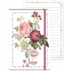 Soft cover bungee journal (rose)- Notable Floral