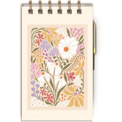 Bloc notes à spirales & stylo - Flower Market (Wildflowers) 