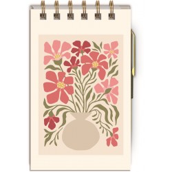 Jotter with pen (camellia)- Flower Market