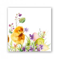 Pochette de 20 serviettes cocktail - Bunny Meadow