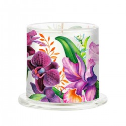 Cloche Candle -  Orchids