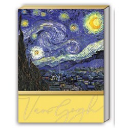 Pocket carnet de notes aimanté - La nuit étoilée Van Gogh