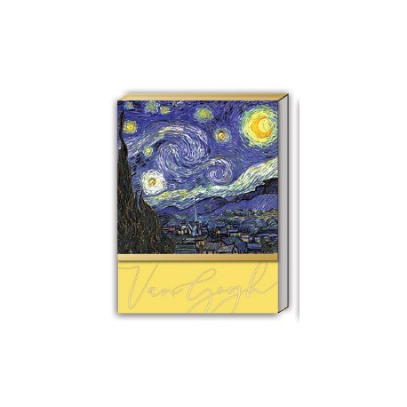 Pocket carnet de notes aimanté - La nuit étoilée Van Gogh