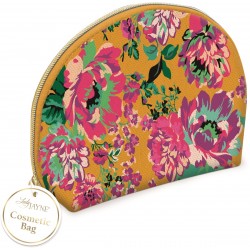 Cosmetic bag (yellow floral)- Global Garden 