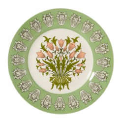 Four Assorted Fine China Dessert Plates - W.Morris Useful & Beautiful